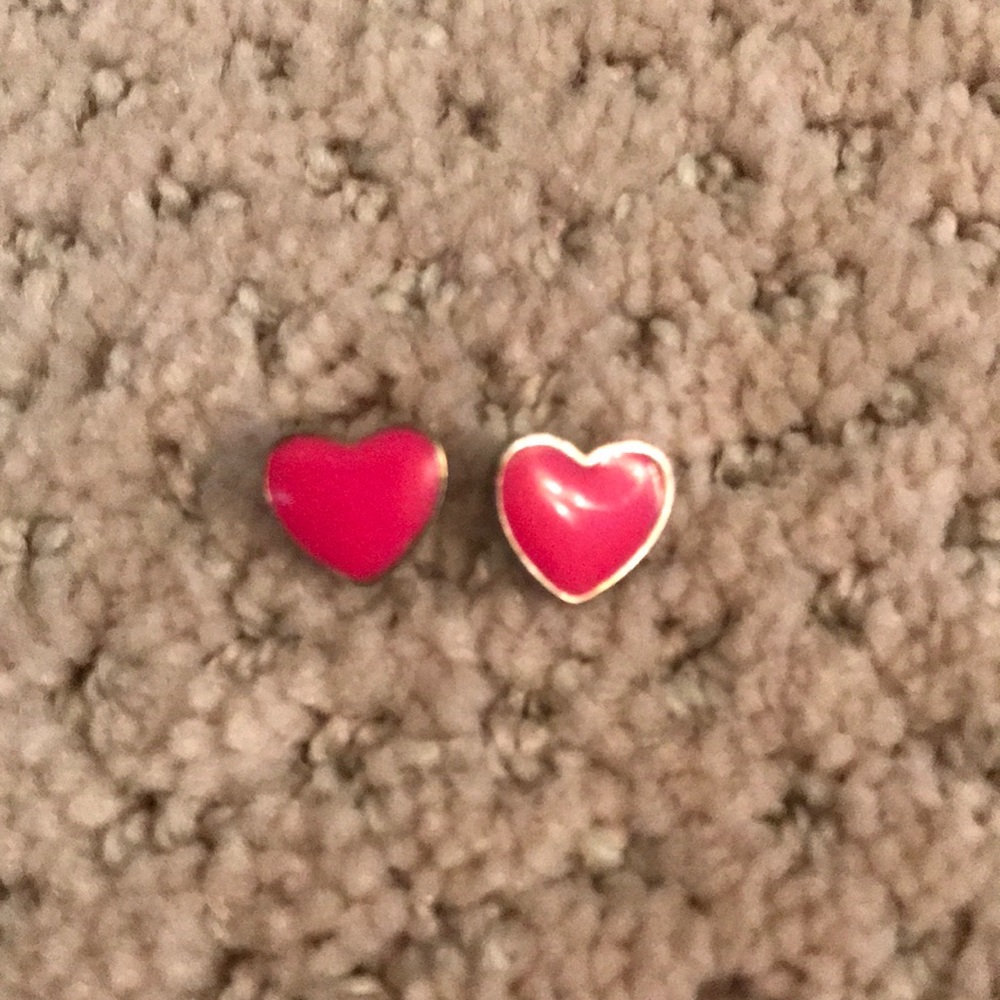Pink Heart Earrings